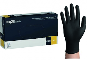 Gants nitrile noirs non poudrés