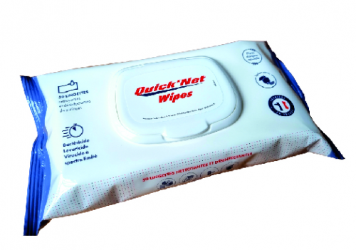 Lingettes QUICK'NET nettoyantes désinfectantes